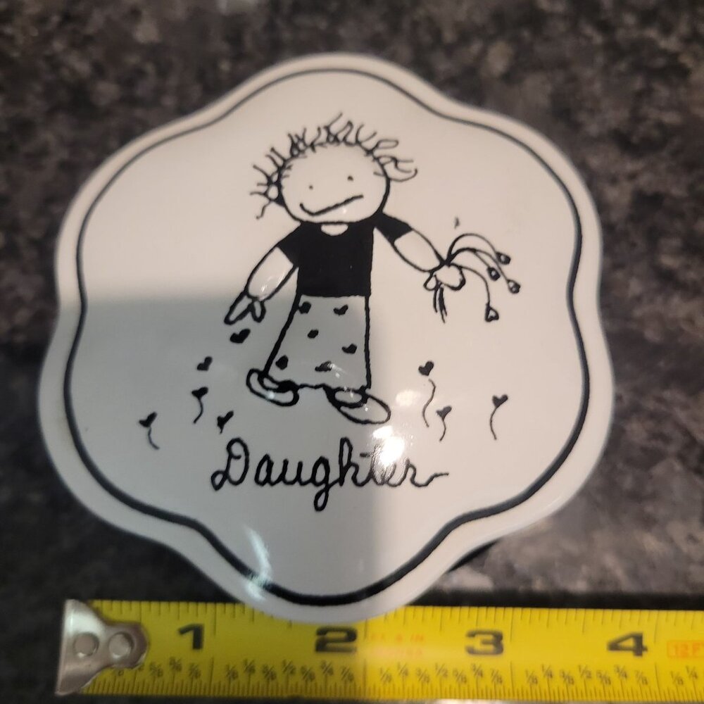Handcrafted Ceramic Daughter Keepsake Trinket Box Children Inner Light - Picture 7 of 16